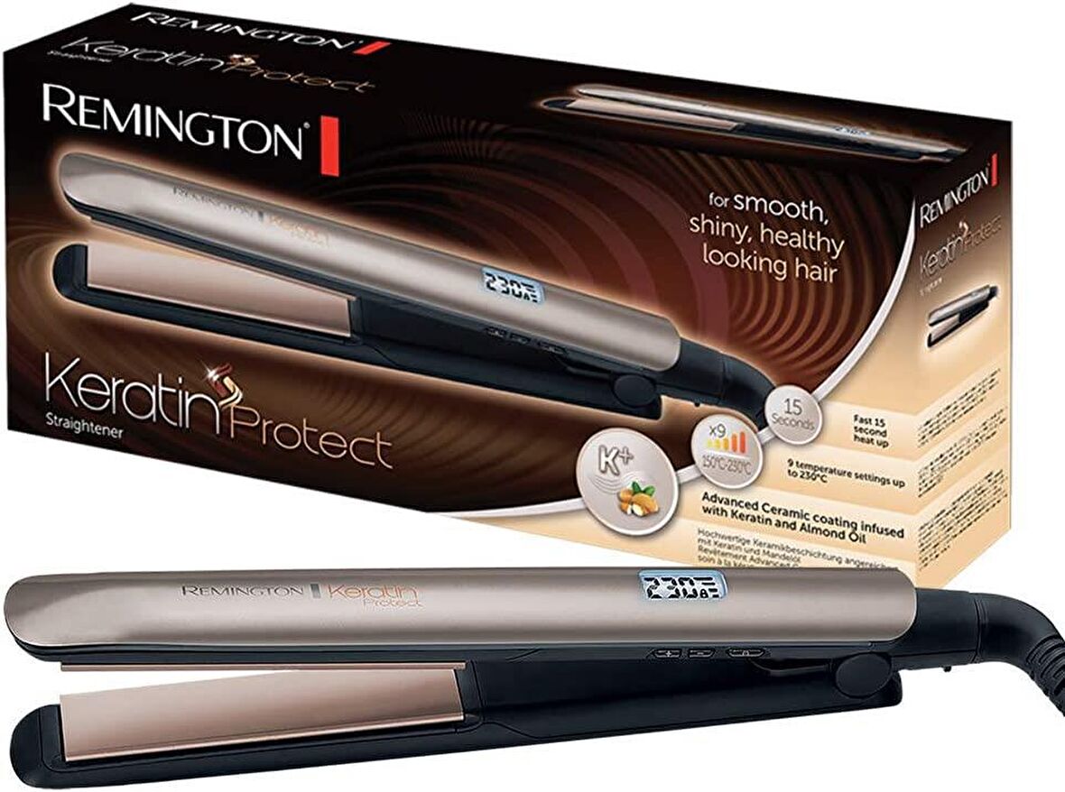 Remington S8540 Keratin Seramik Dijital Ekranlı Saç Düzleştirici 