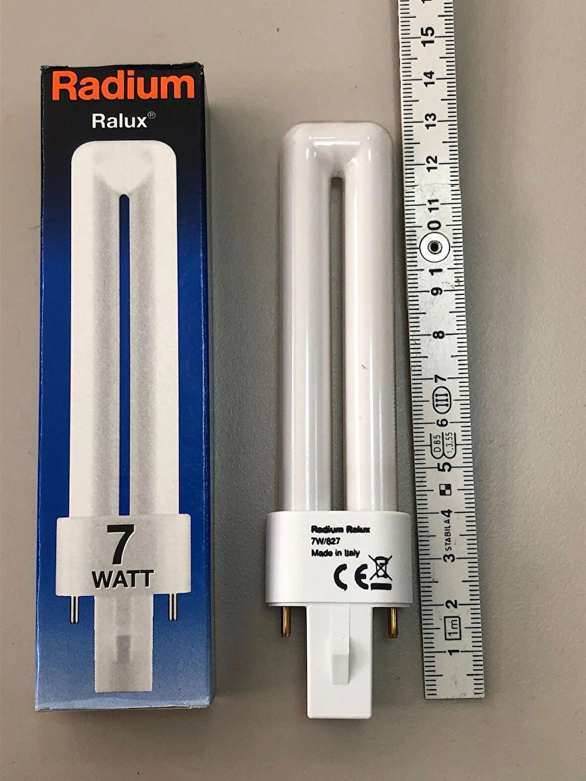 2 ADET RADİUM PLS 7W/827 2P 400 LÜMEN  2700 KELVİN SARI LAMBA