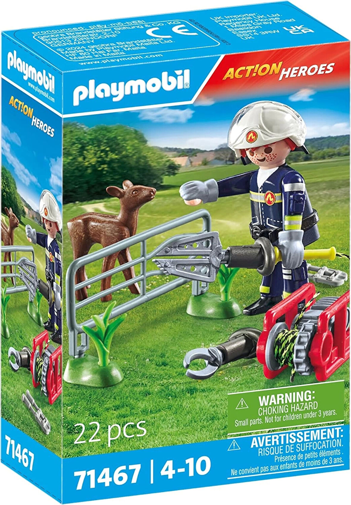 Playmobil İtfaiyeciler Hayvan Kurtarma71467