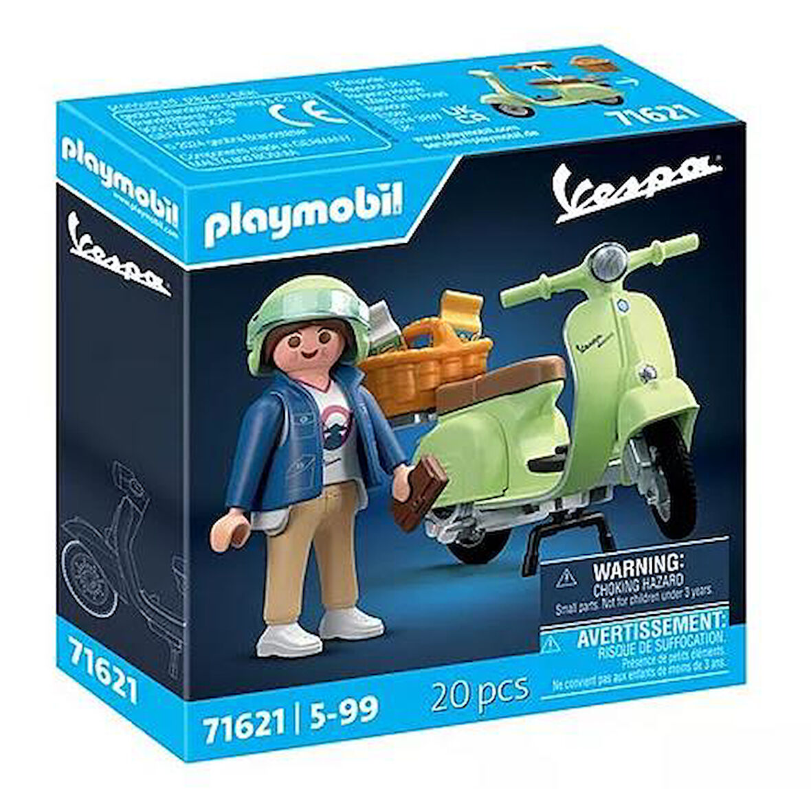 Playmobil 71621 - 1969 Vespa 150 Sprint Veloce Açık Yeşil