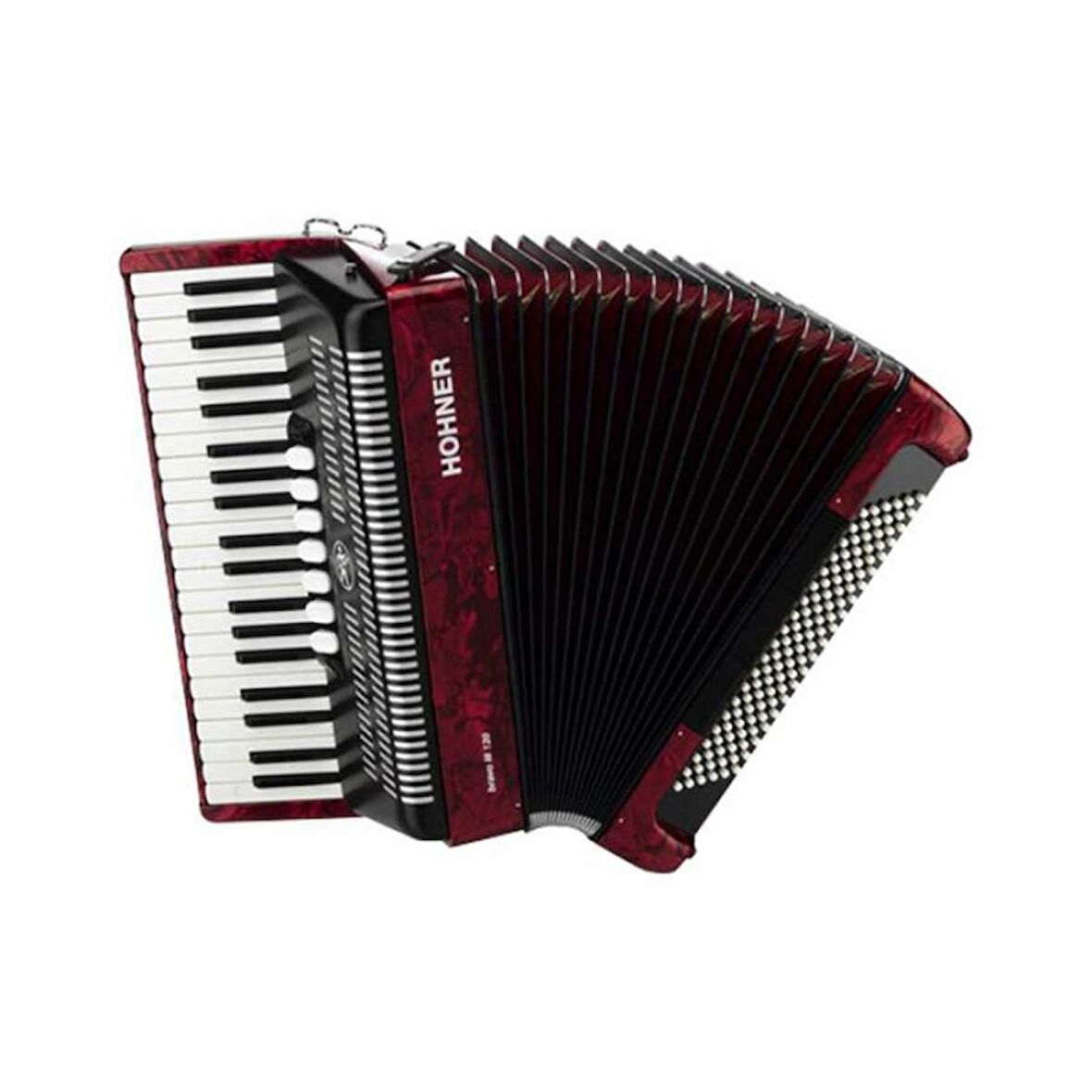 Hohner Bravo III 120 Akordiyon (Kırmızı)