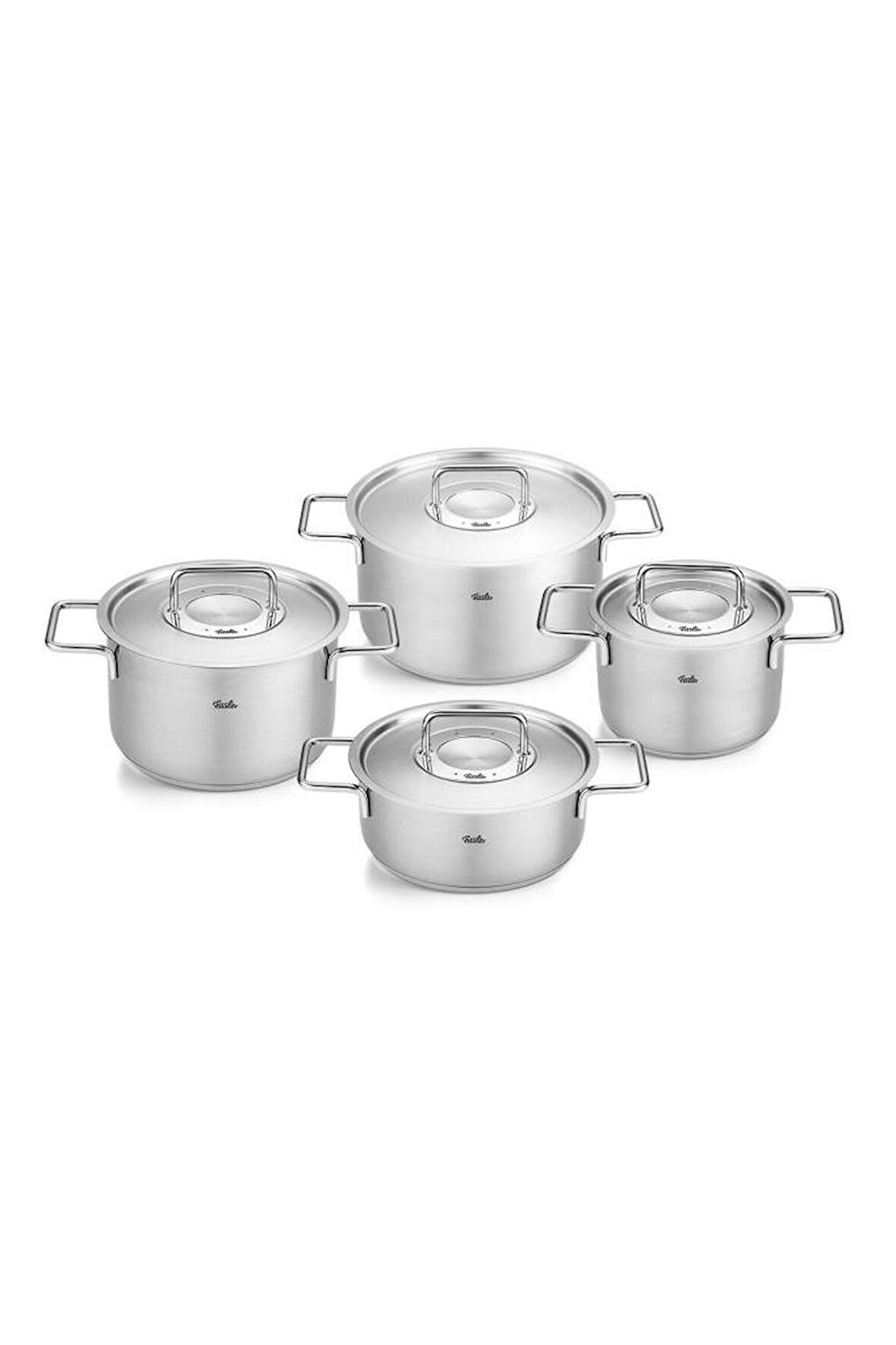 Fissler Pure Collection 8 Parça Metal Kapak Çelik Tencere Seti