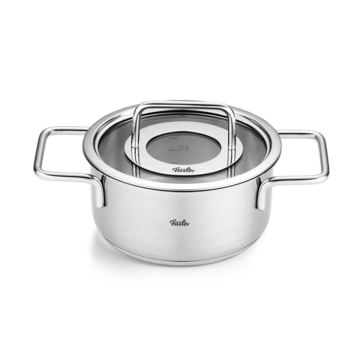 Fissler Pure Collection Cam Kapak Derin Tencere 16 cm