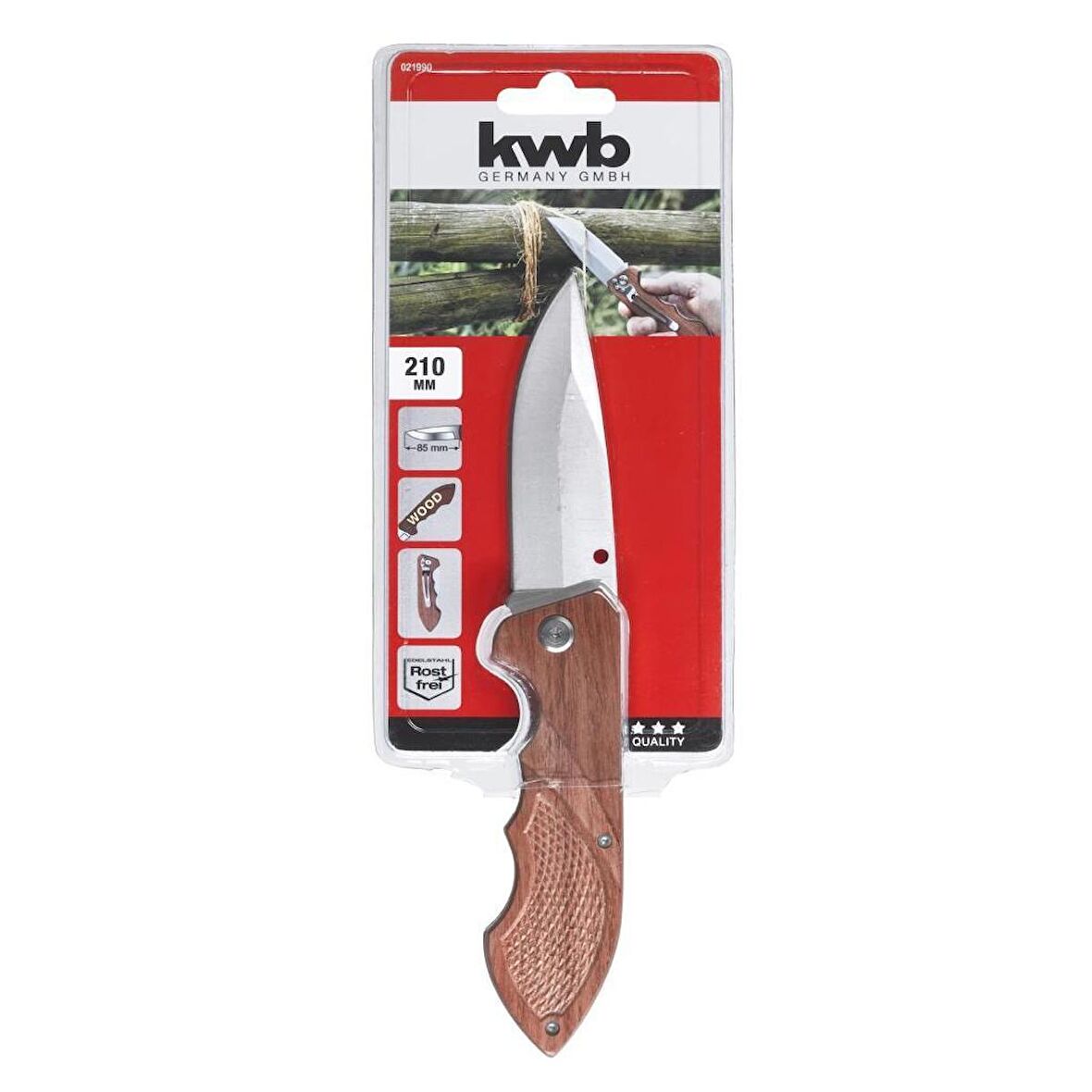 Kwb Avcı Bıçağı Kemer Klipsli 160mm 49021990