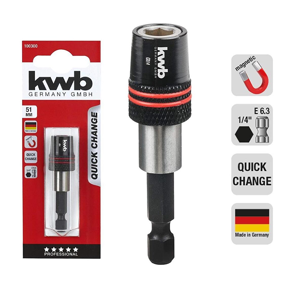 Kwb 1/4 Bits Adaptör - 49100300