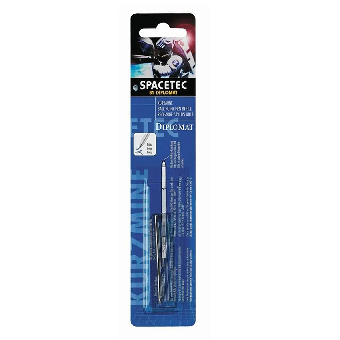 Diplomat D10380152 Spacetec Kısa Mavi Gaz Refil