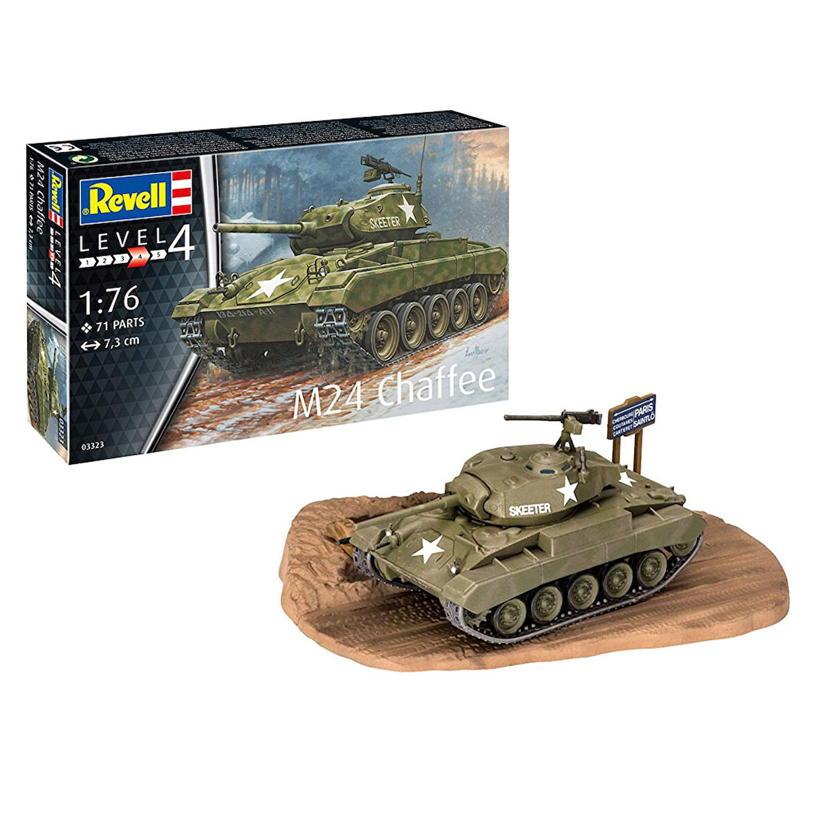 Revell Maket Model Kit M24 Chaffee 03323