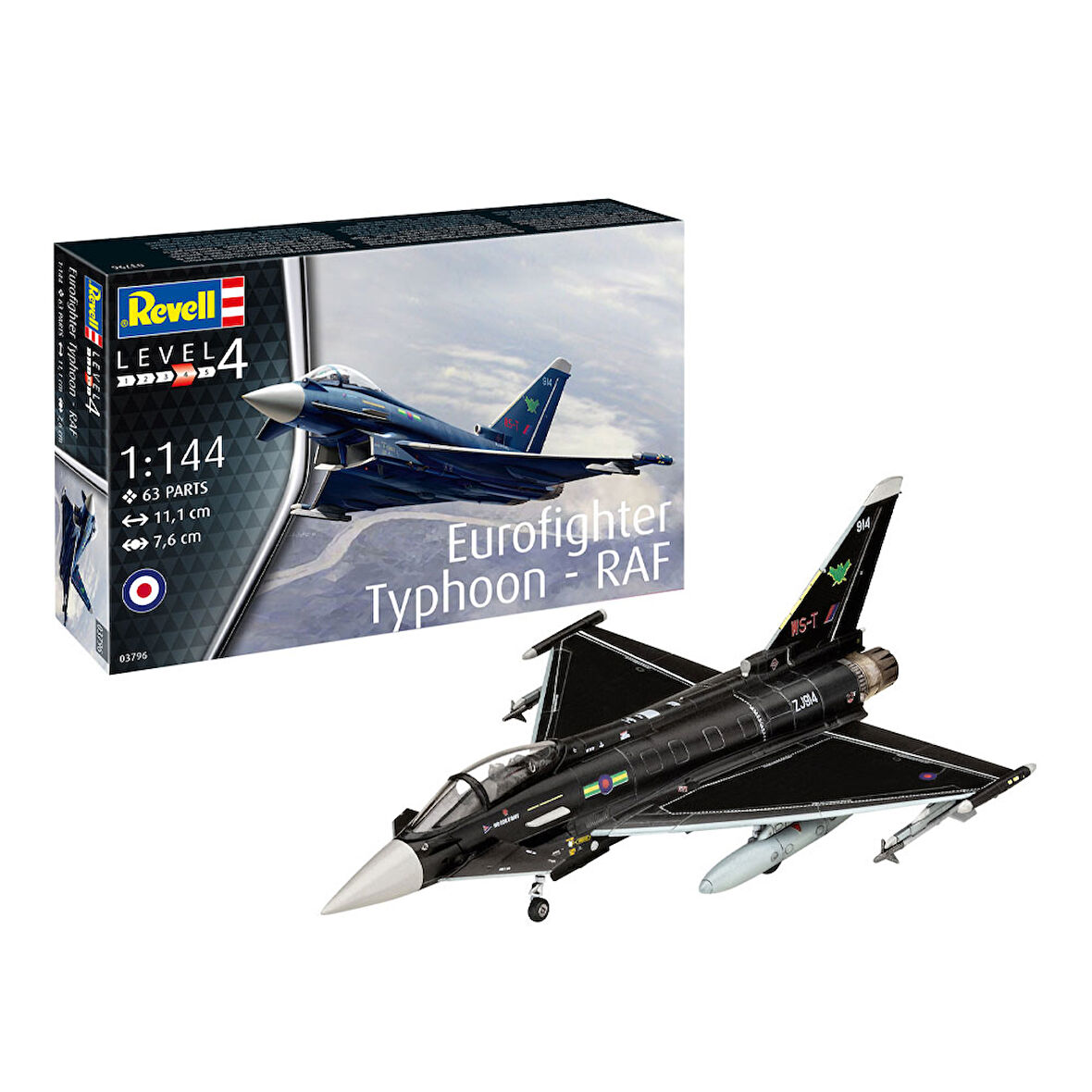 Revell Maket Model Kit Eurofighter Typhoon  RAF  3796