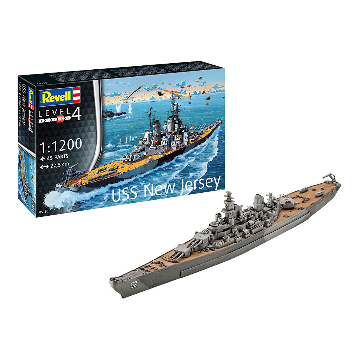 Revell Maket Model Kit Battleship USS New Jersey  5183