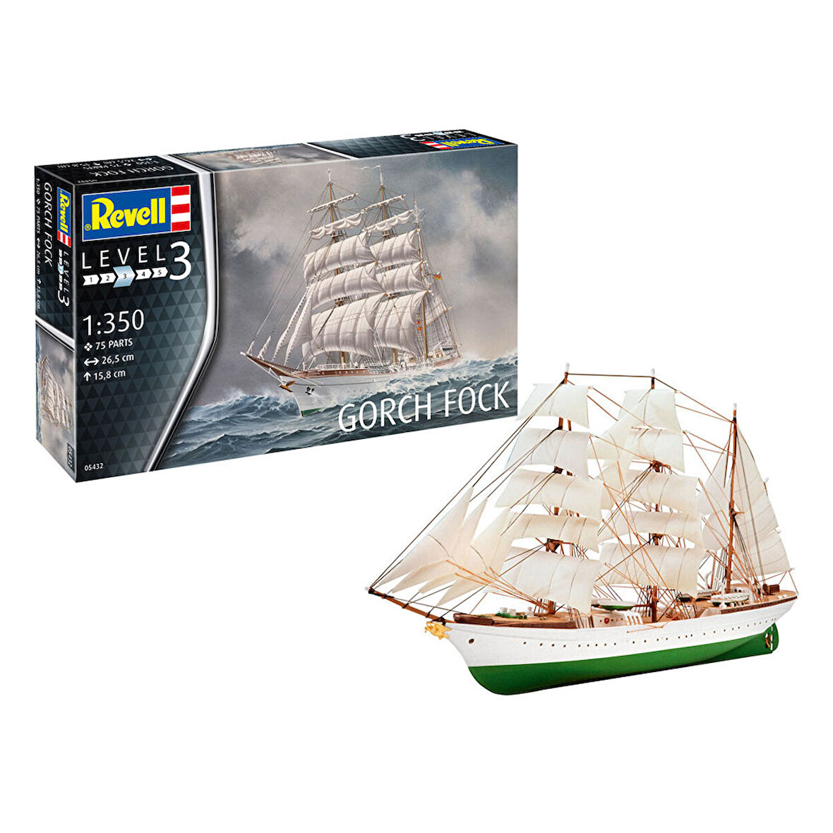 Revell Maket Model Kit Gemi Gorch Fock 05432