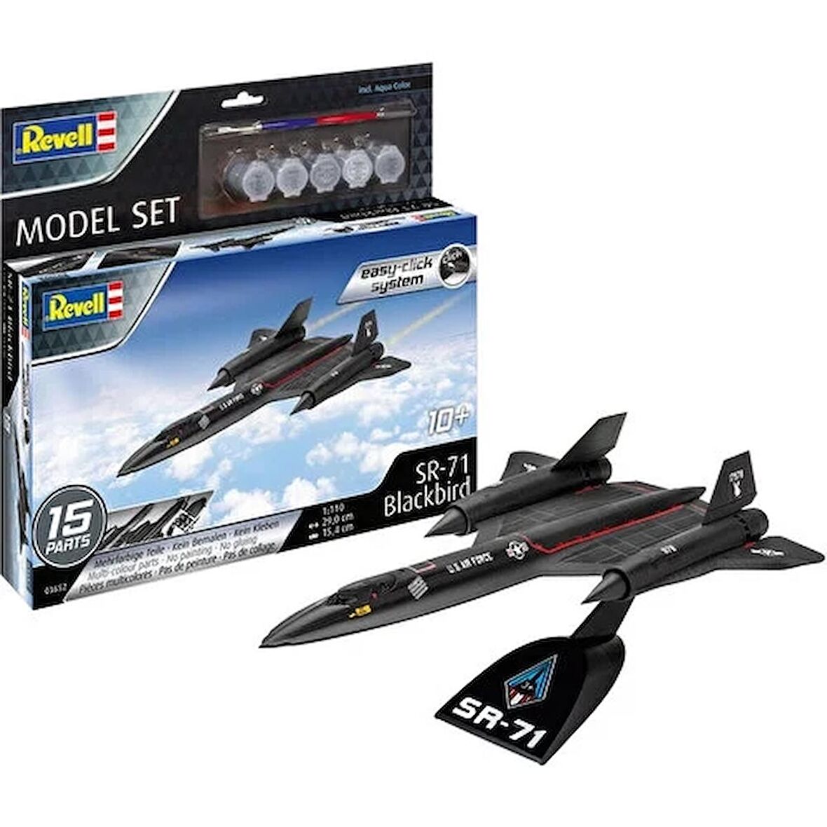 Revell Maket Model Set Lockheed Sr-71 Blackbird 63652