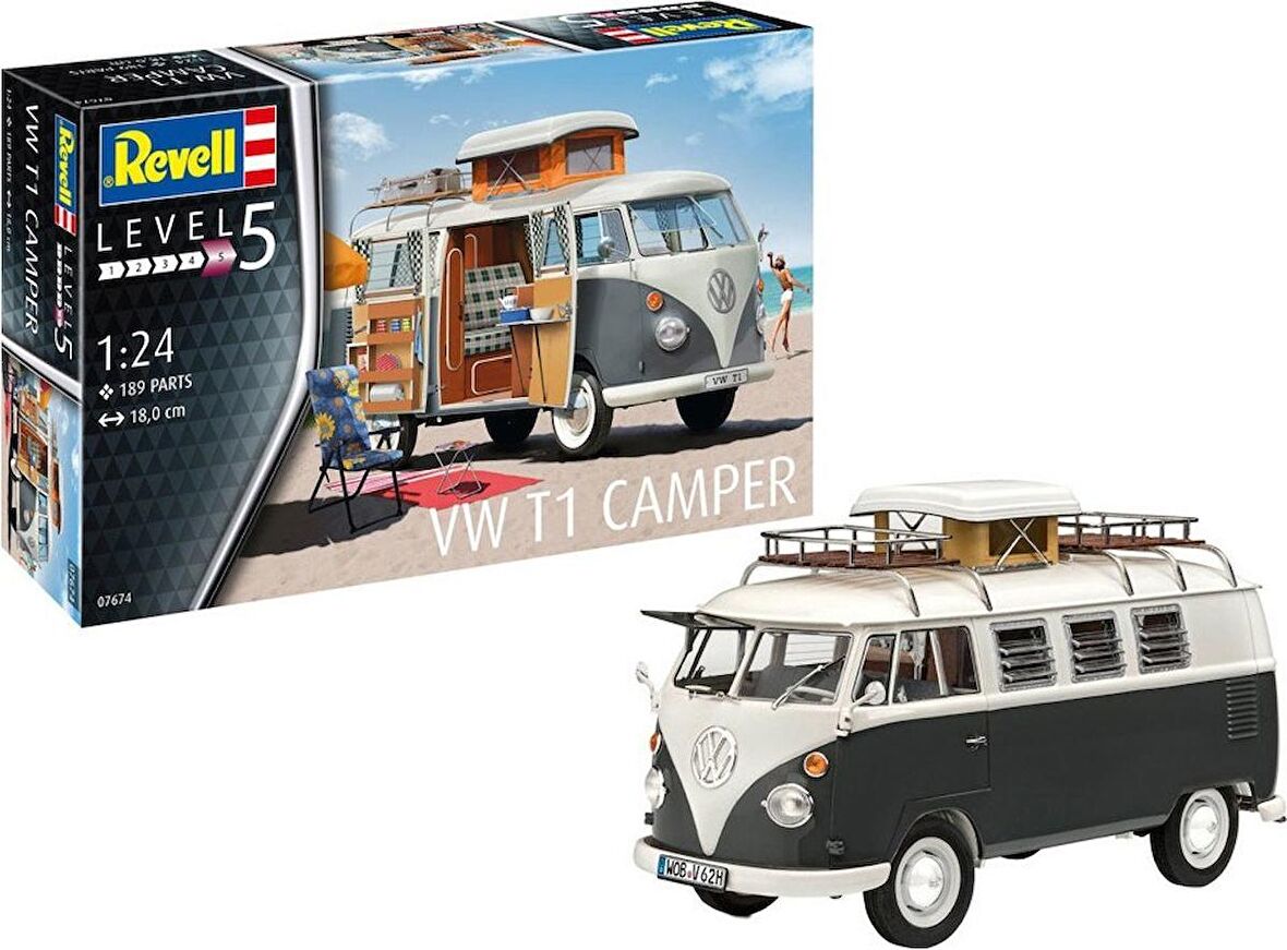 Revell Maket Model Kit Vw T1 Camper 07674