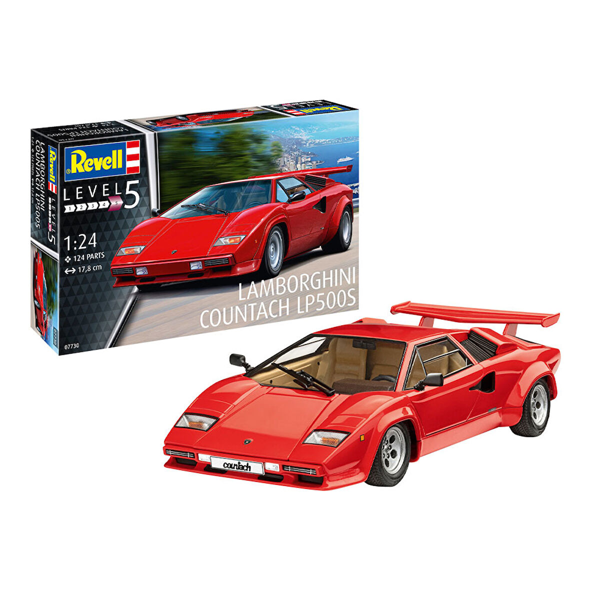 Revell Maket Model Kit Lamborghini Countach LP500S  7730