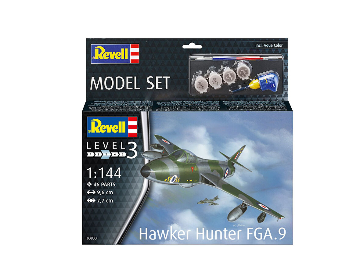 REVELL MODEL SET 63833 HAWKER HUNTER FGA Savaş Uçağı