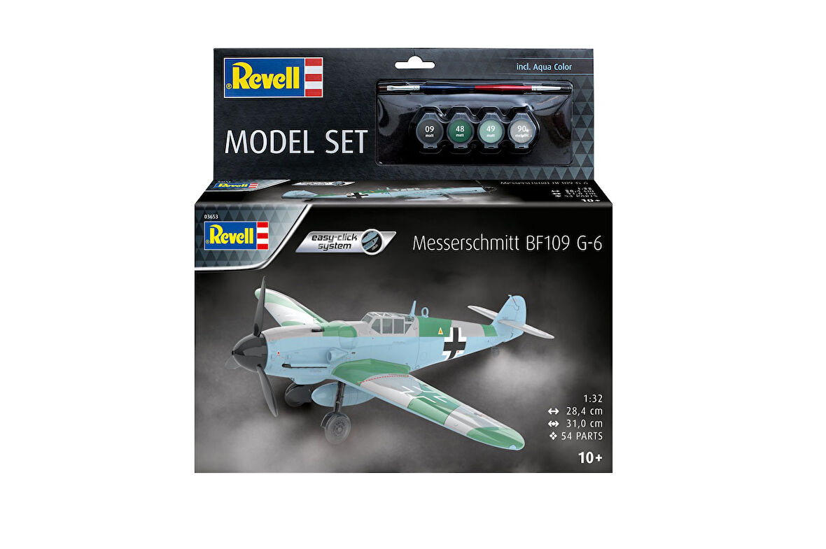 REVELL MODEL SET 63653 MESSERSCHMITT BF109G-6 Uçak Maketi