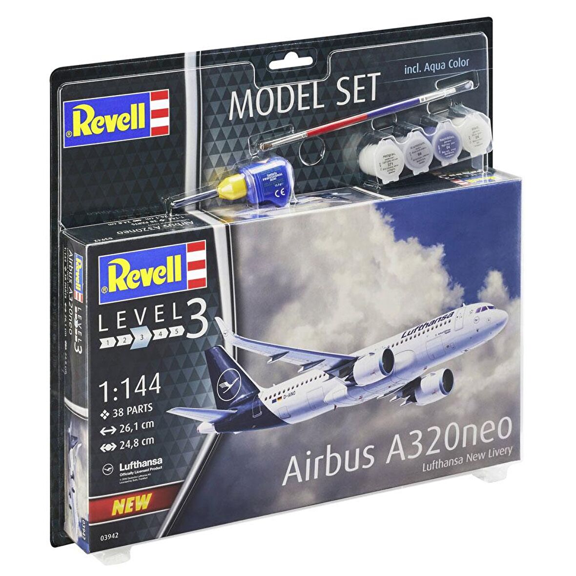 Revell 1:144 Airbus A320 Neo Lufthansa Model Seti