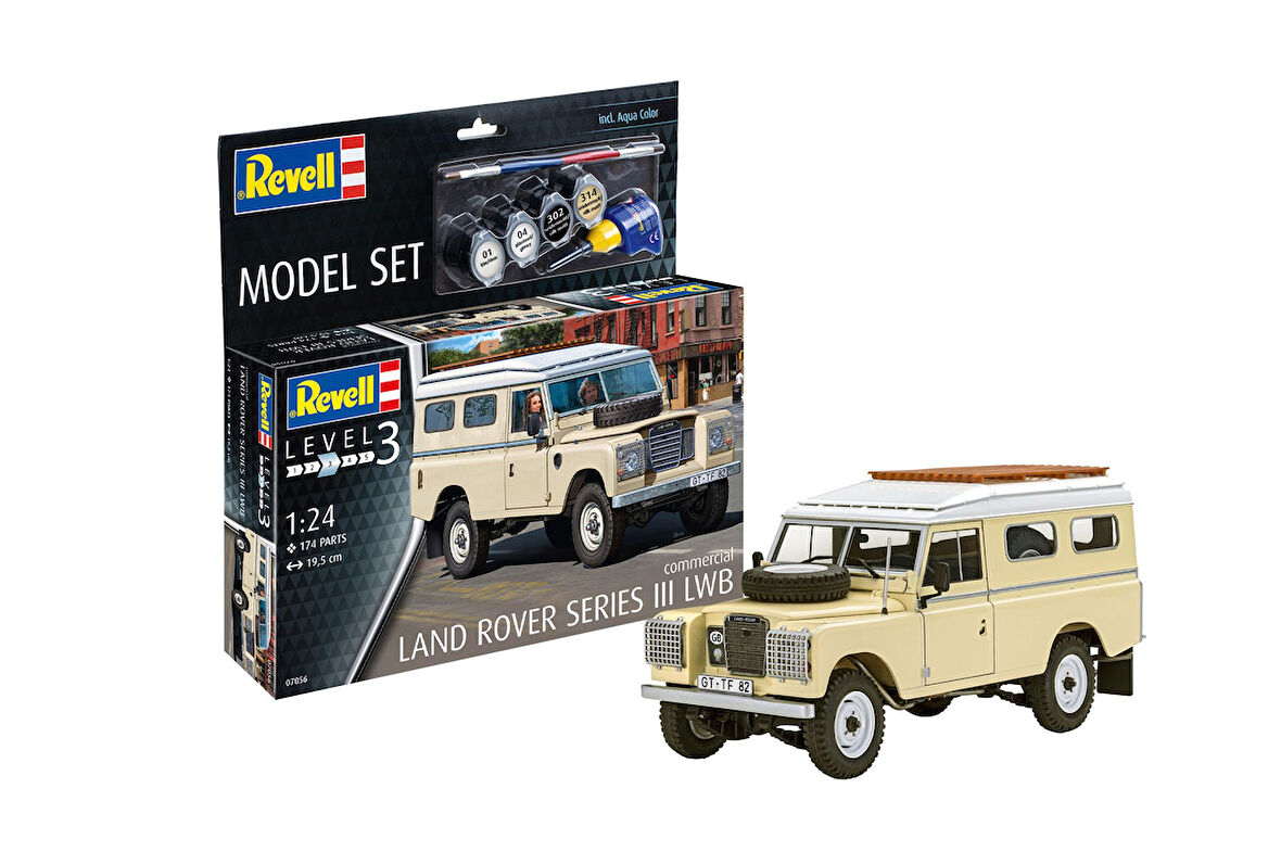 REVELL MODEL SET CAR 67056 LAND ROVER SERIES III LWB