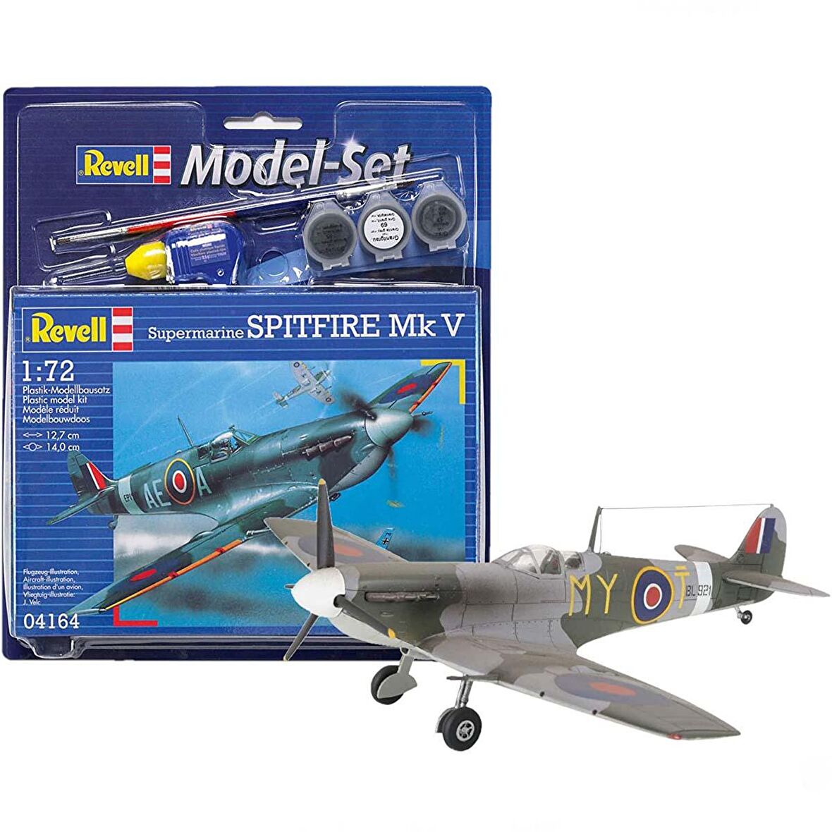 Revell 1:72 Supermarine Spitfire Mk.V Model Seti