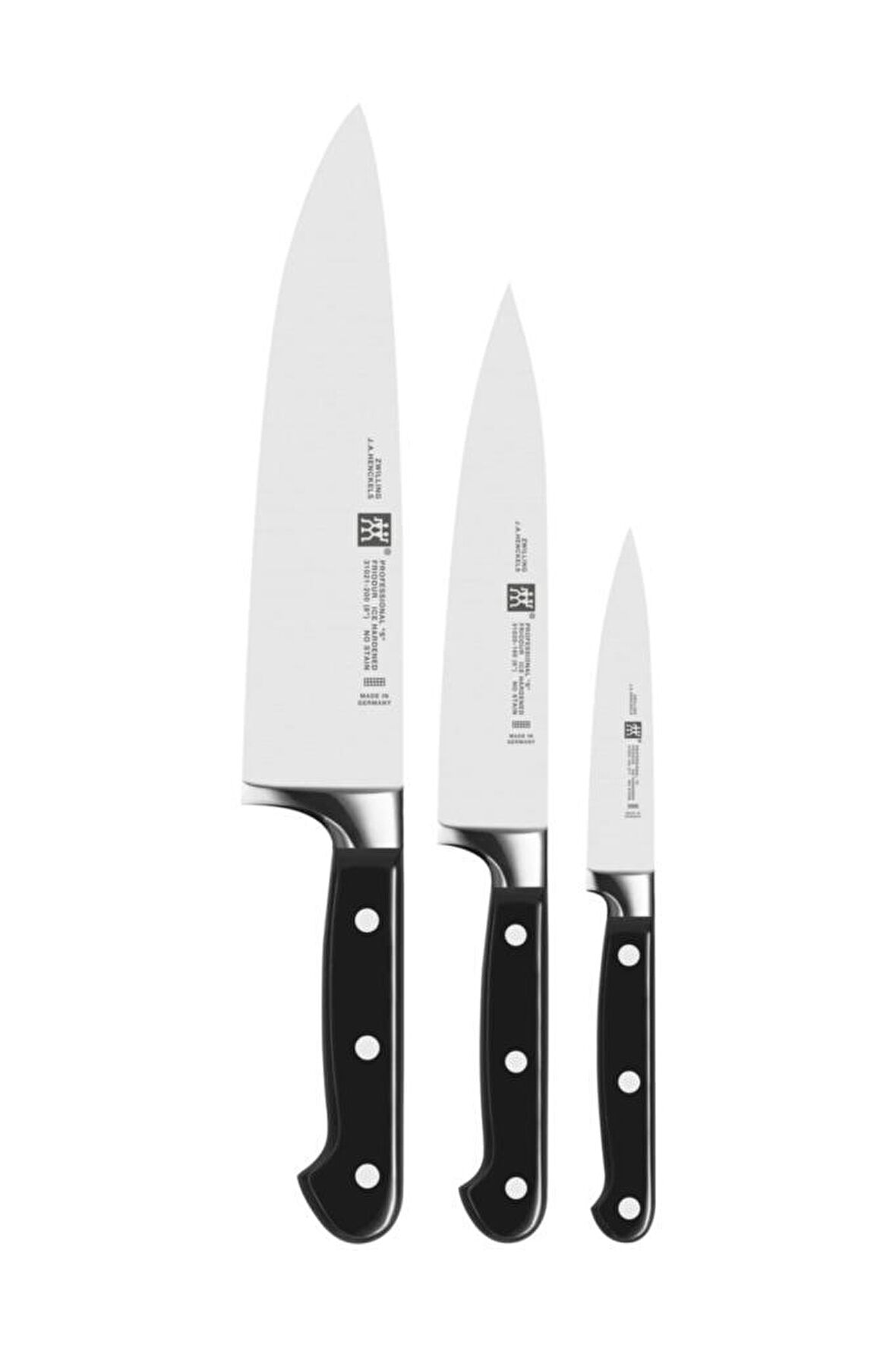 Zwilling 356020000 Et Bıçağı Seti 3'lü Siyah 