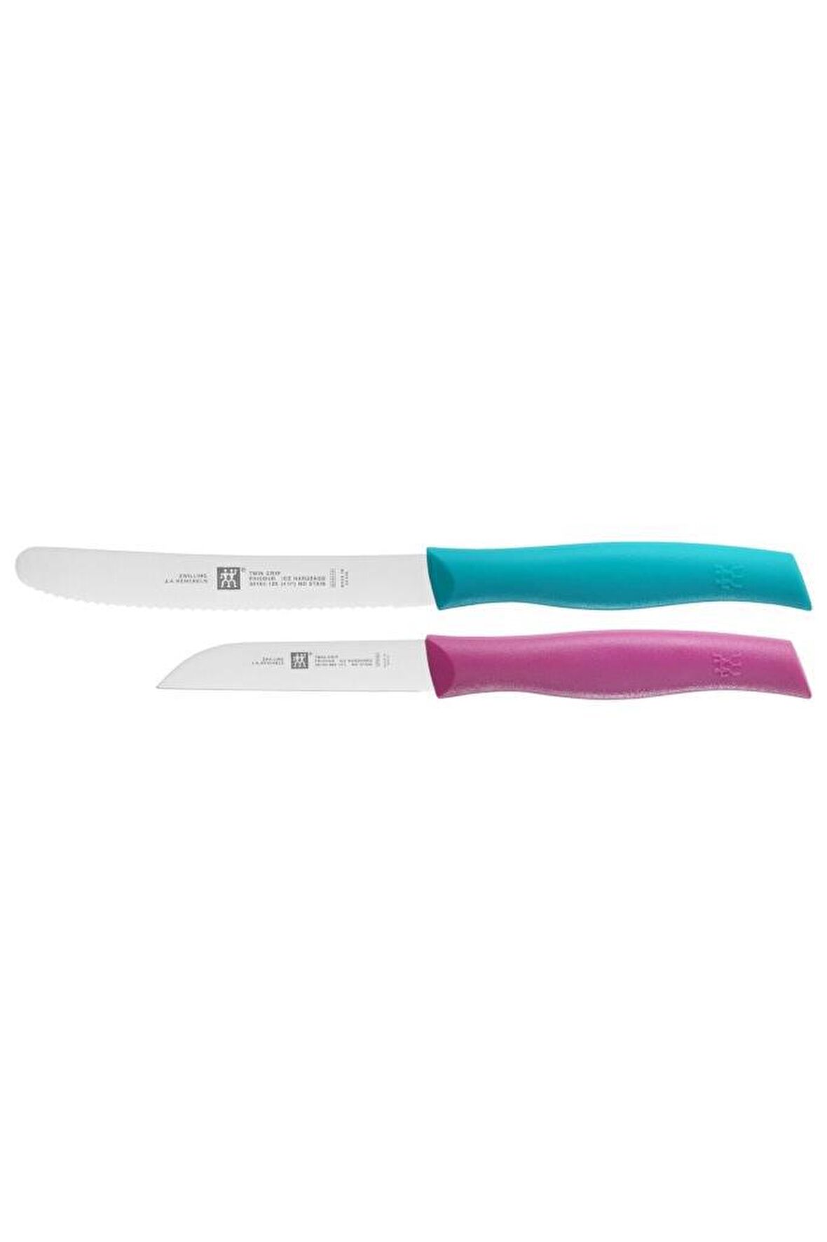 Zwilling 380990020 Twin Grip Sebze Bıçağı Seti 2'li Mavi - Pembe 