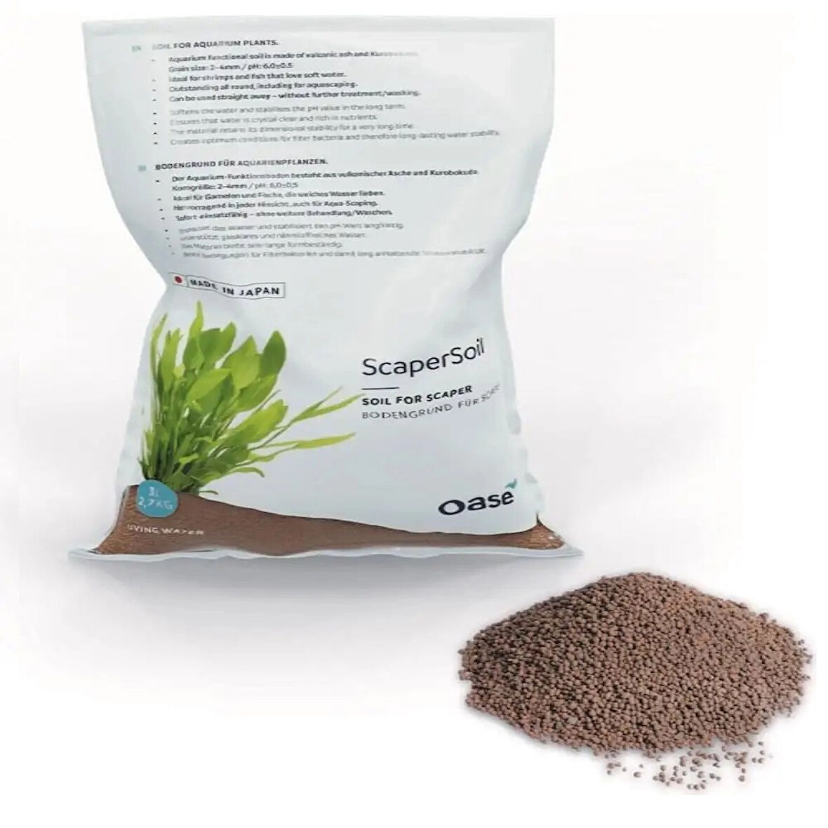 OASE ScaperLine Soil 3lt Brown Aktif Toprak