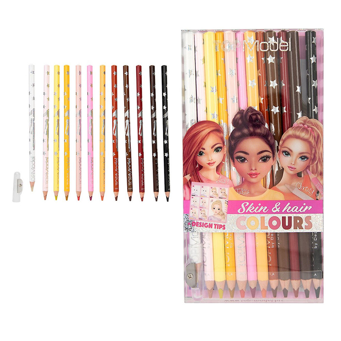 TOP Model Cilt ve Saç Boyası Kalemi 12 Renk 412218