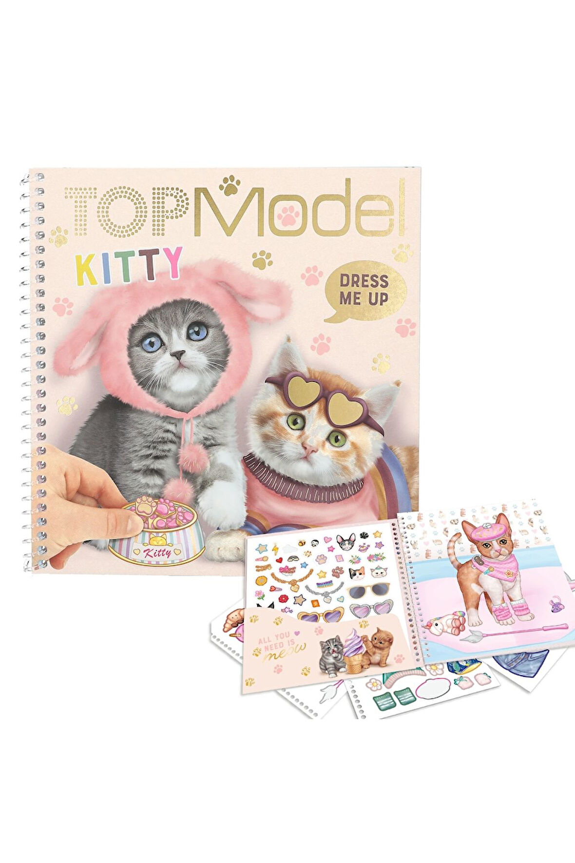 TopModel Dress Me Up Stickerbook Kitty