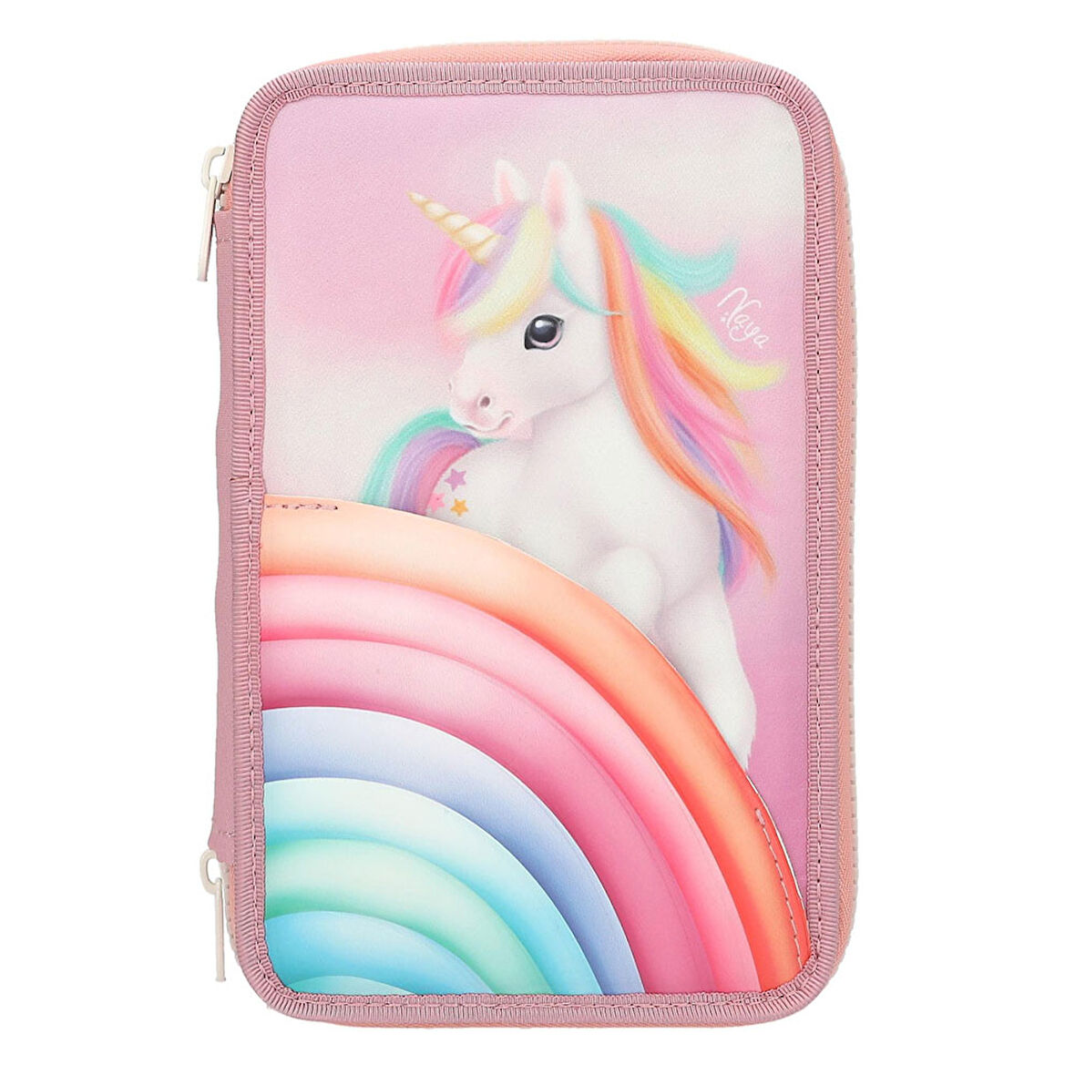 Ylvi Gökkuşağı 3 Katlı İçi Dolu Kalem Çantası 13278