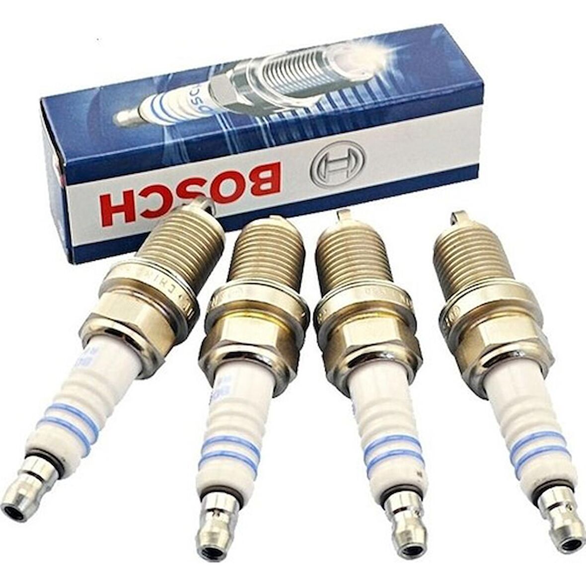 Bosch Octavia, Polo, Passat Üç Tırnak 4'Lü Buji Takımı F7Ltcr (Bkur6Et-10)