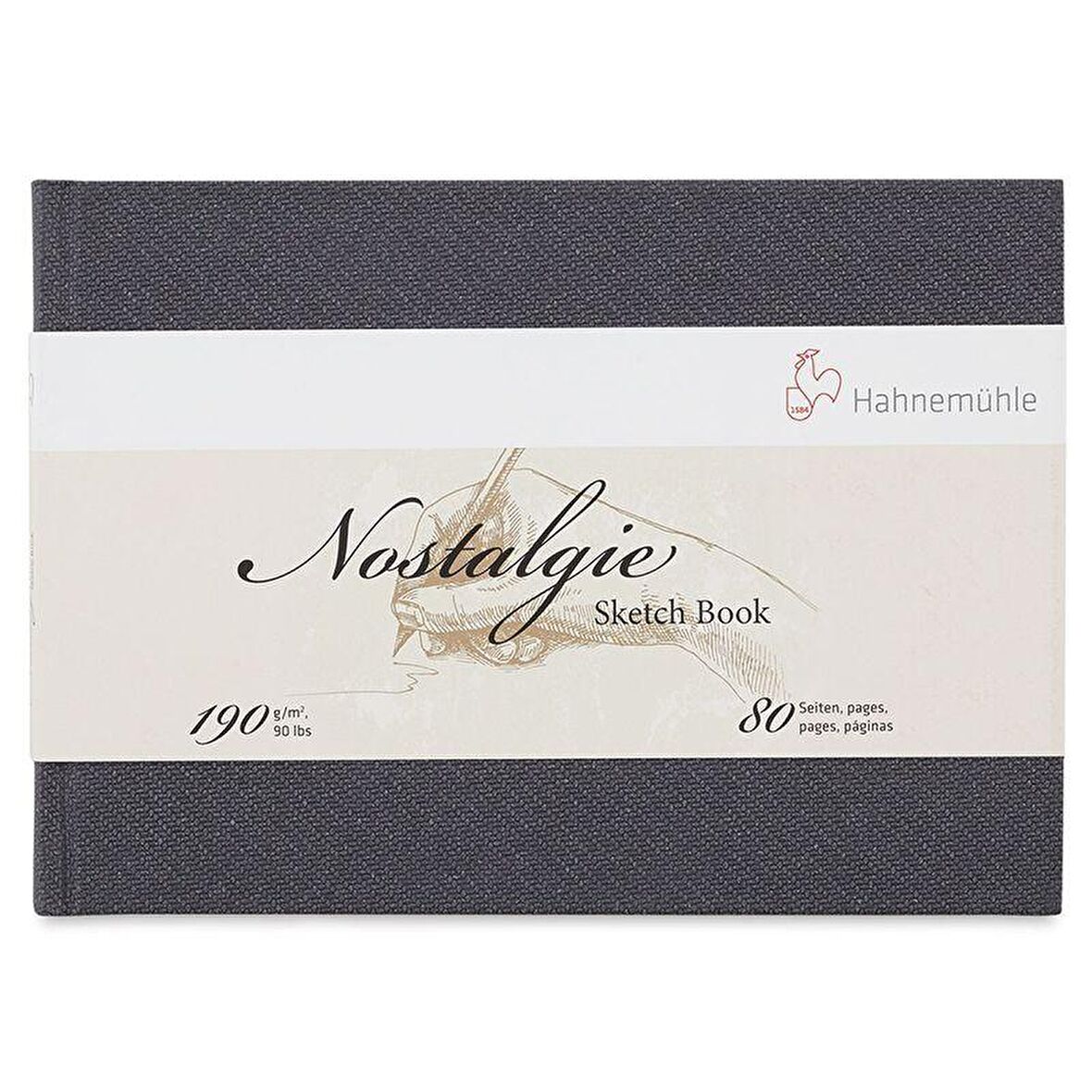 Hahnemühle Nostalgie Çizim Defteri Sert Kapak Yatay 190g 80 Yp A5