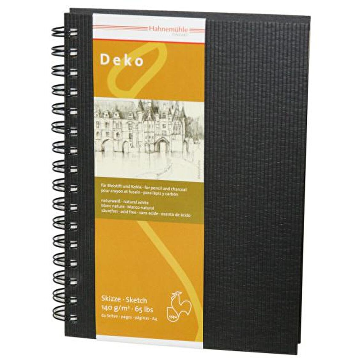 Hahnemühle Deko Spiralli Eskiz Defteri 140 g 124 Sayfa