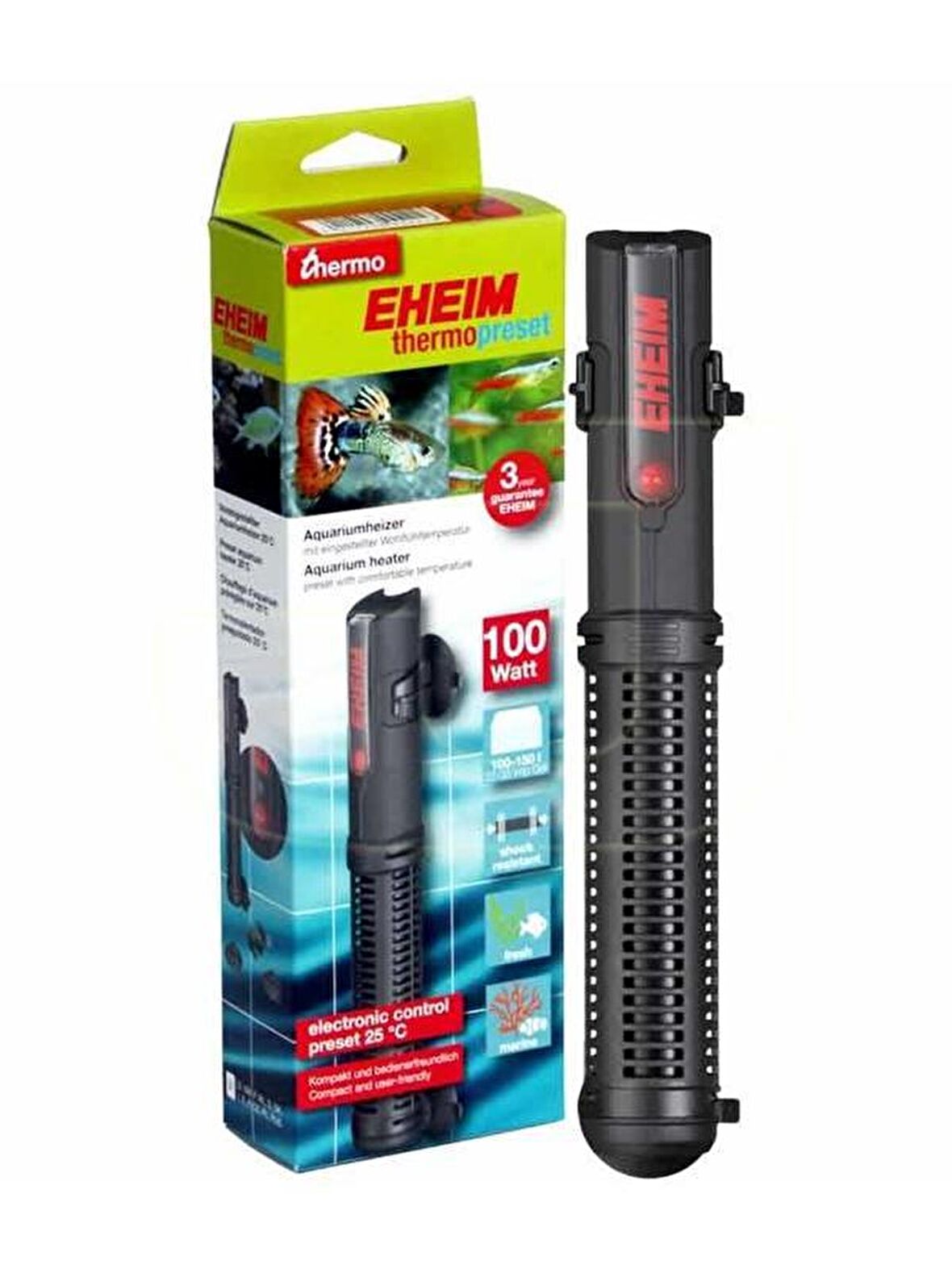 Eheim Termopresent Akvaryum Isıtıcısı 100 watt 100-150 lt