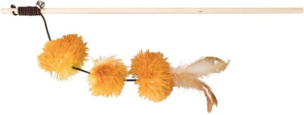Trixie Kedi Oltası ve Oyuncağı, Peluş Pompom Toplu, Valerianlı, 40 Cm 