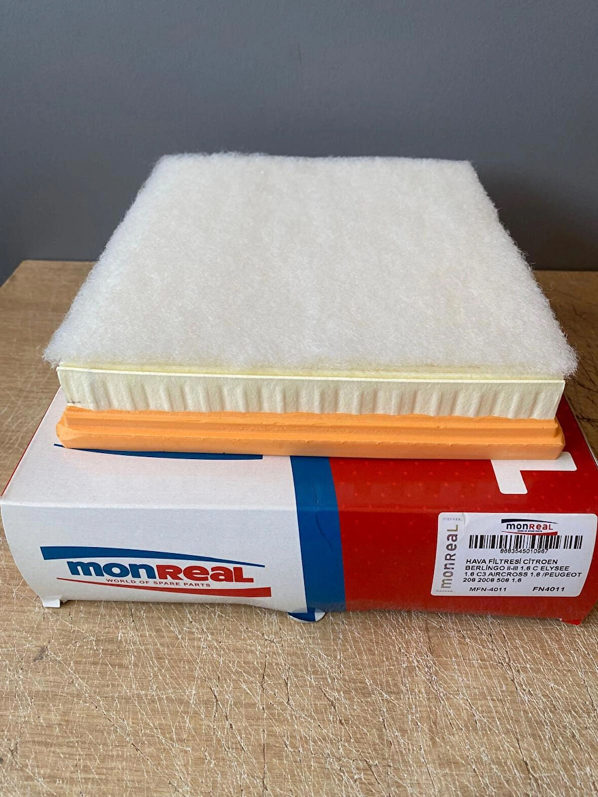 Monreal MFN-4011 Hava Filtresi BERLINGO II-III 1.6 C ELYSEE 1.6 C3 AIRCROSS 1.6 PEUGEOT 208 2008 508 1.4