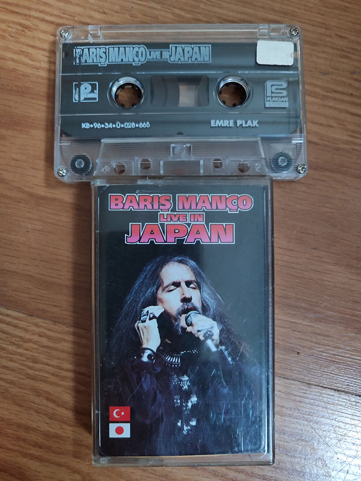 BARIŞ MANÇO - Live in Japan - 1996 Türkiye Basım  Kaset Albüm 2.el