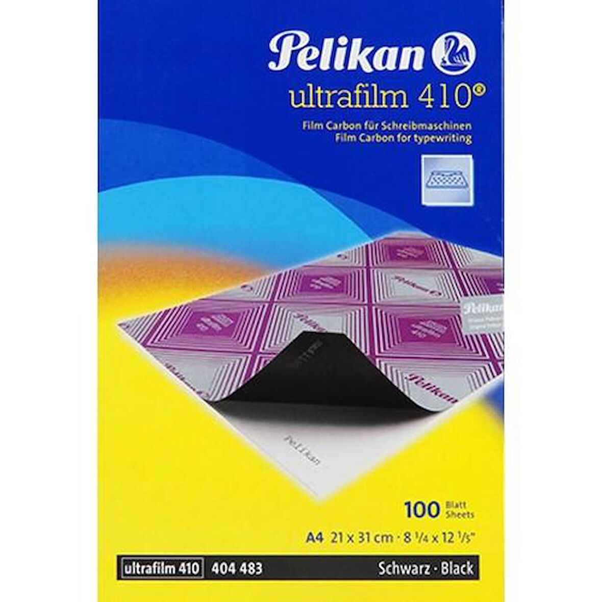 PELİKAN 410 ULTRAFİLM SİYAH PLASTİK KARBON 100 LÜ