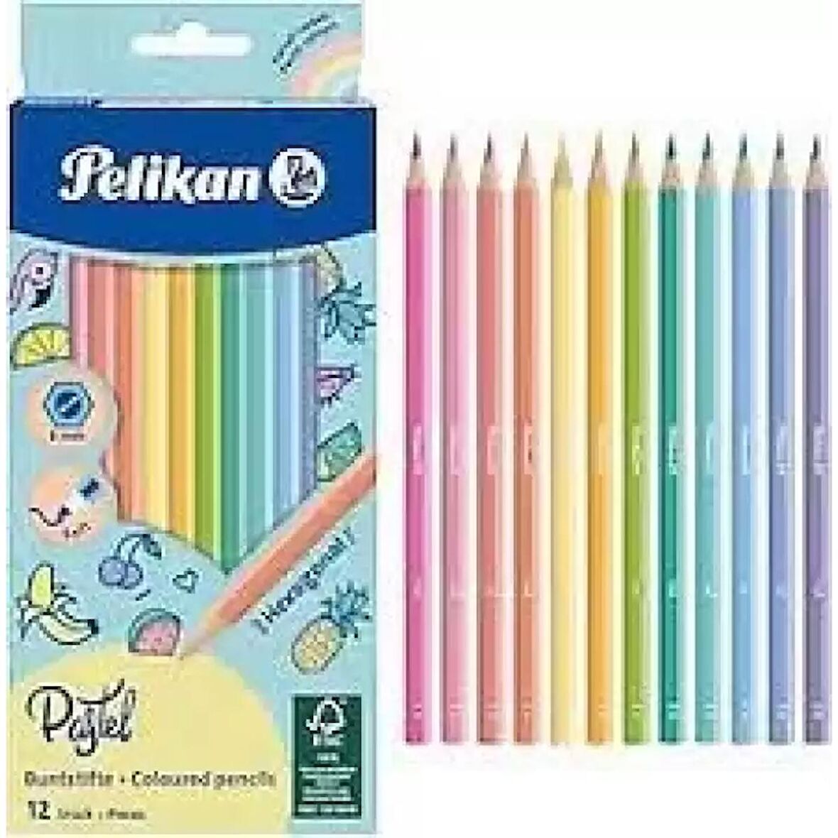 Pelikan Kuru Boya Kalemi Pastel Renkler 12 Li 701143