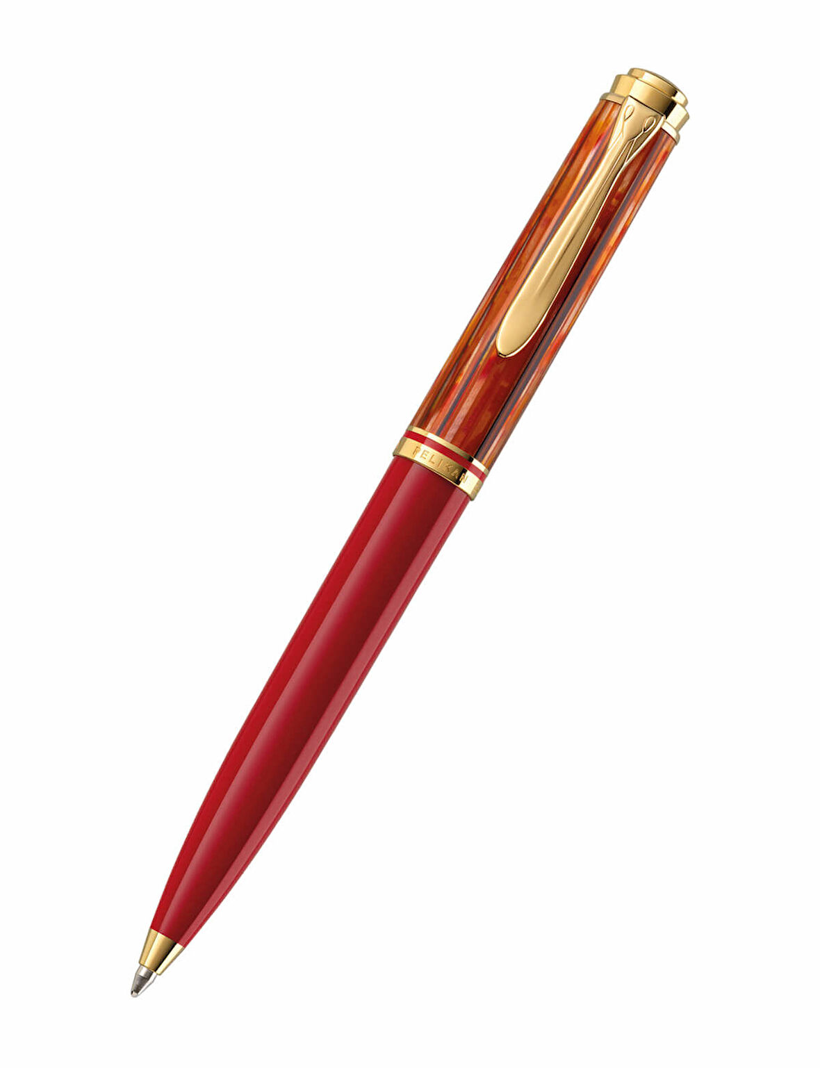 Pelikan Souveran K600 Tortoiseshell Red Tükenmez Kalem 815826