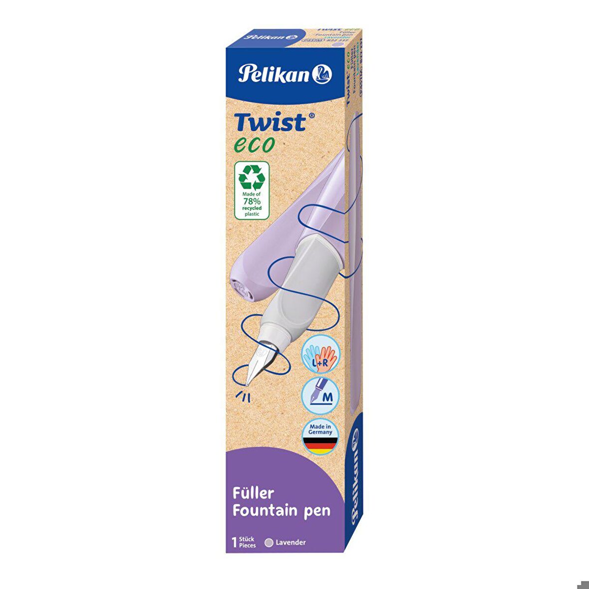 Pelikan Twist Eco Dolma Kalem, M Uç, Pastel Lavanta / 822237