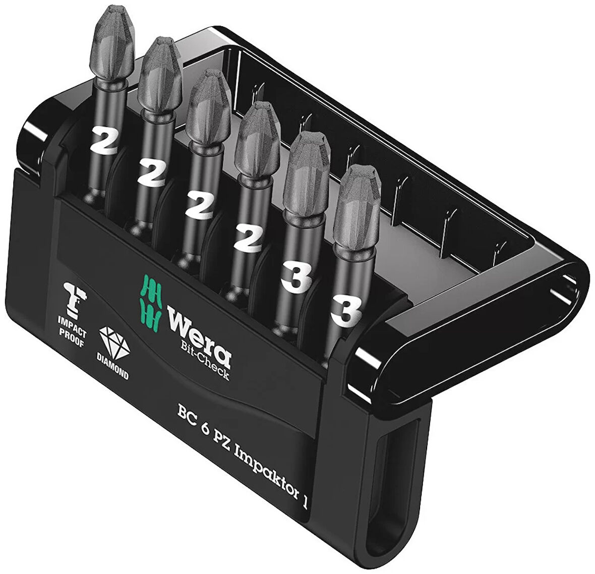 Wera Bit-Check 6 PZ impaktor Bits Seti 1 05057692001