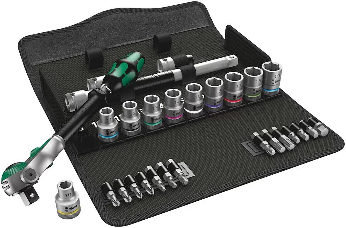Wera 8100 SC 6 Cırcır Zyklop Lokma Bits Seti 1/2" 05004076001