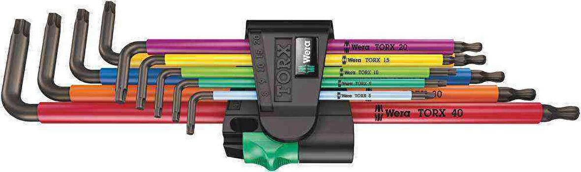 Wera 967/9 TORX XL Topbaşlı Renkli Alyan Set 1 05024480001