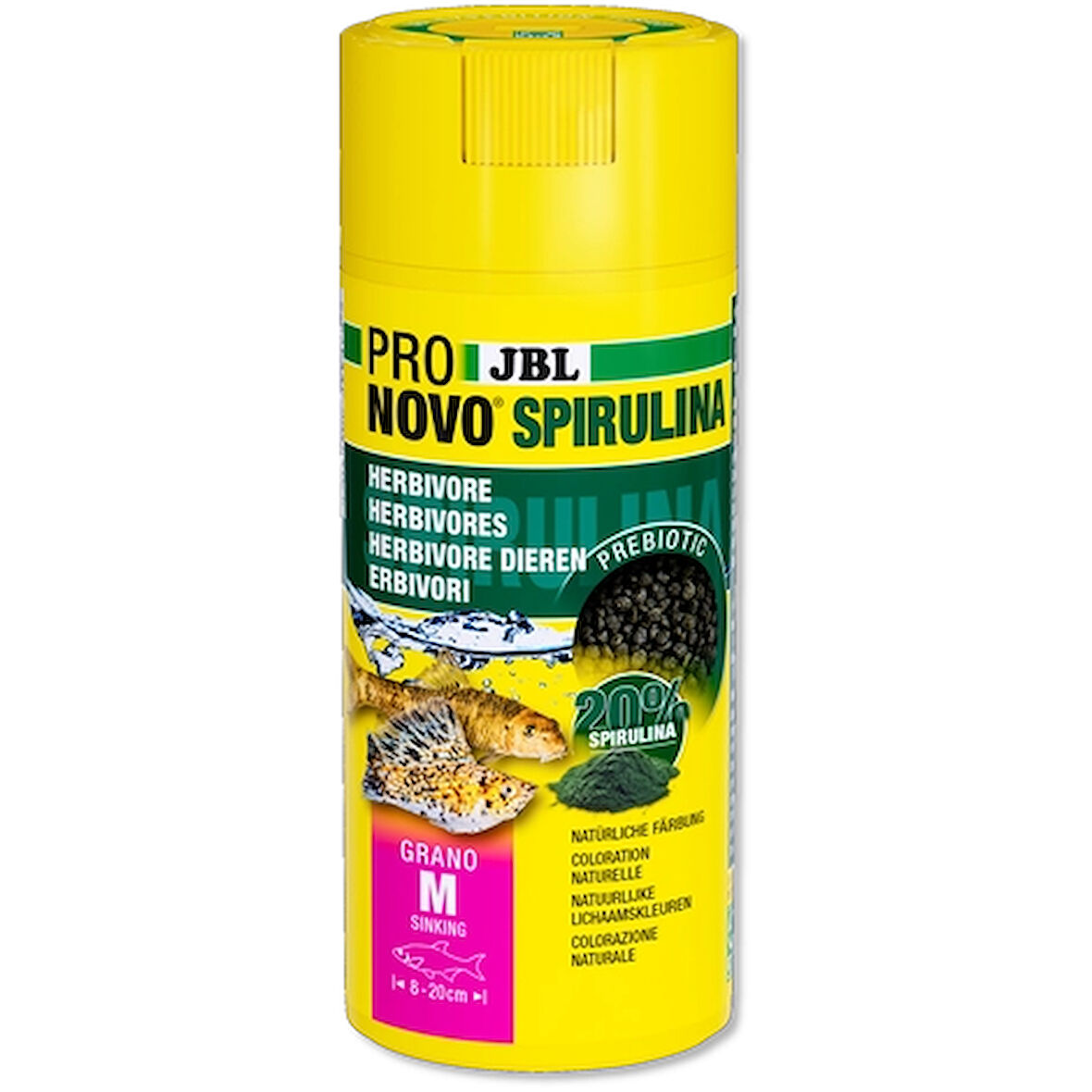 Jbl Pro Novo Spirulina Grano Medium 125 Gr Kutu Yem