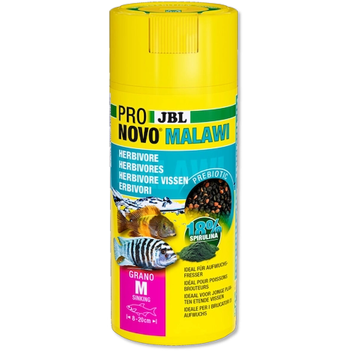 Jbl Pro Novo Malawi Grano Medium 125 Gr Kutu Yem