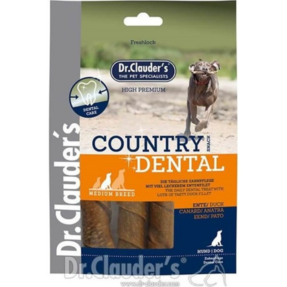 Dr. Clauder's Ördek Etli Country Dental Stick Köpek Ödülü 120 Gr