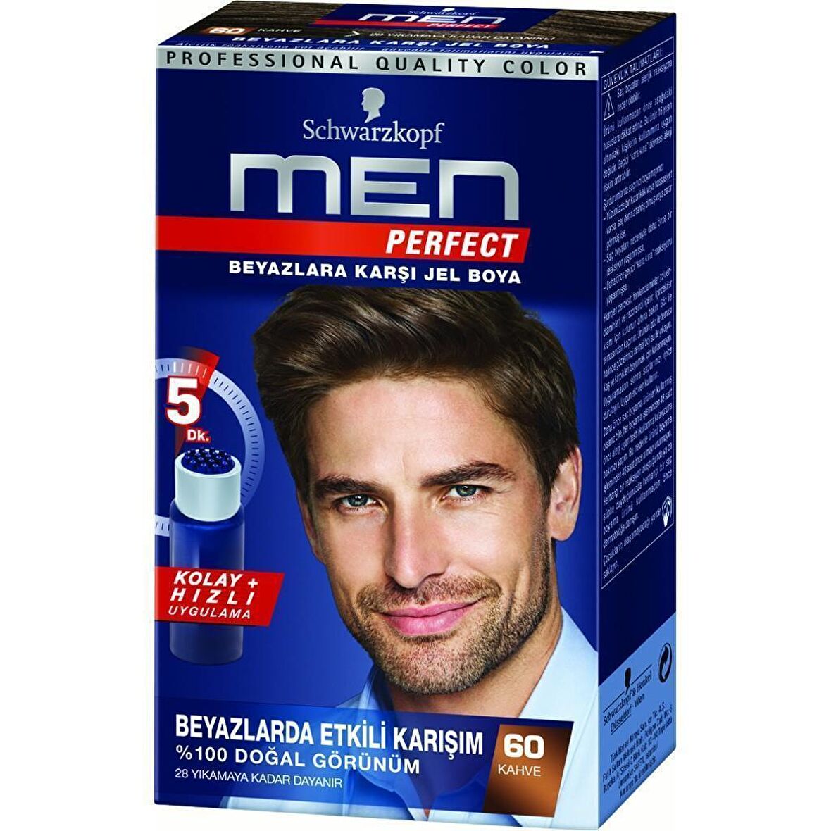 Schwarzkopf Men Perfect Beyazlara Karşı Jel Boya 60 Kahve