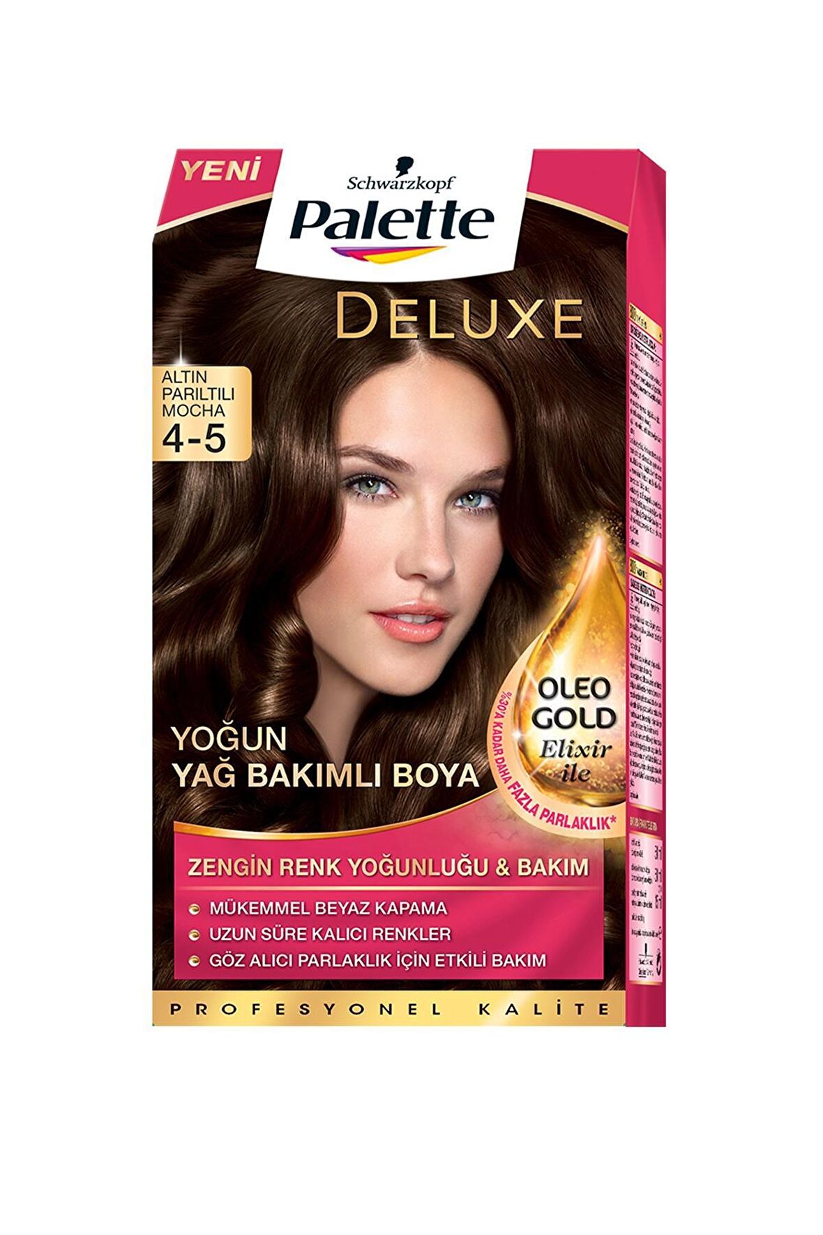 Palette Deluxe Kit Saç Boyası  4-5 Altın Parıltılı Mocha 