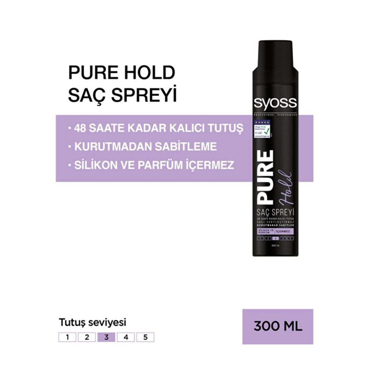 Syoss Saç Spreyi Pure Hold 300ml