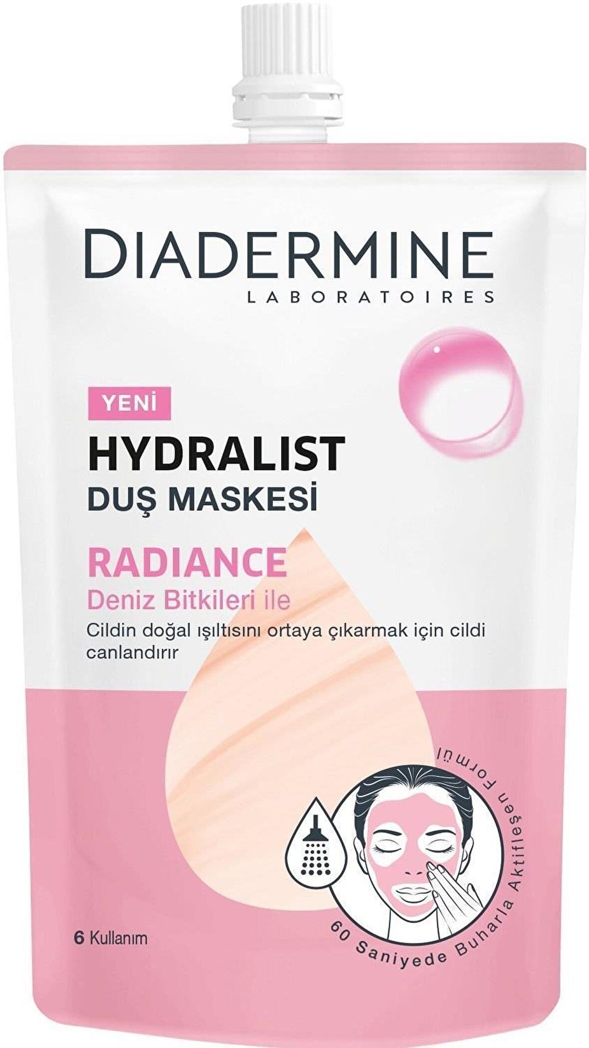 DİADERMİNE HYDRALIST DUŞ MASKESİ RADİANCE DENİZ BİTKİLERİ