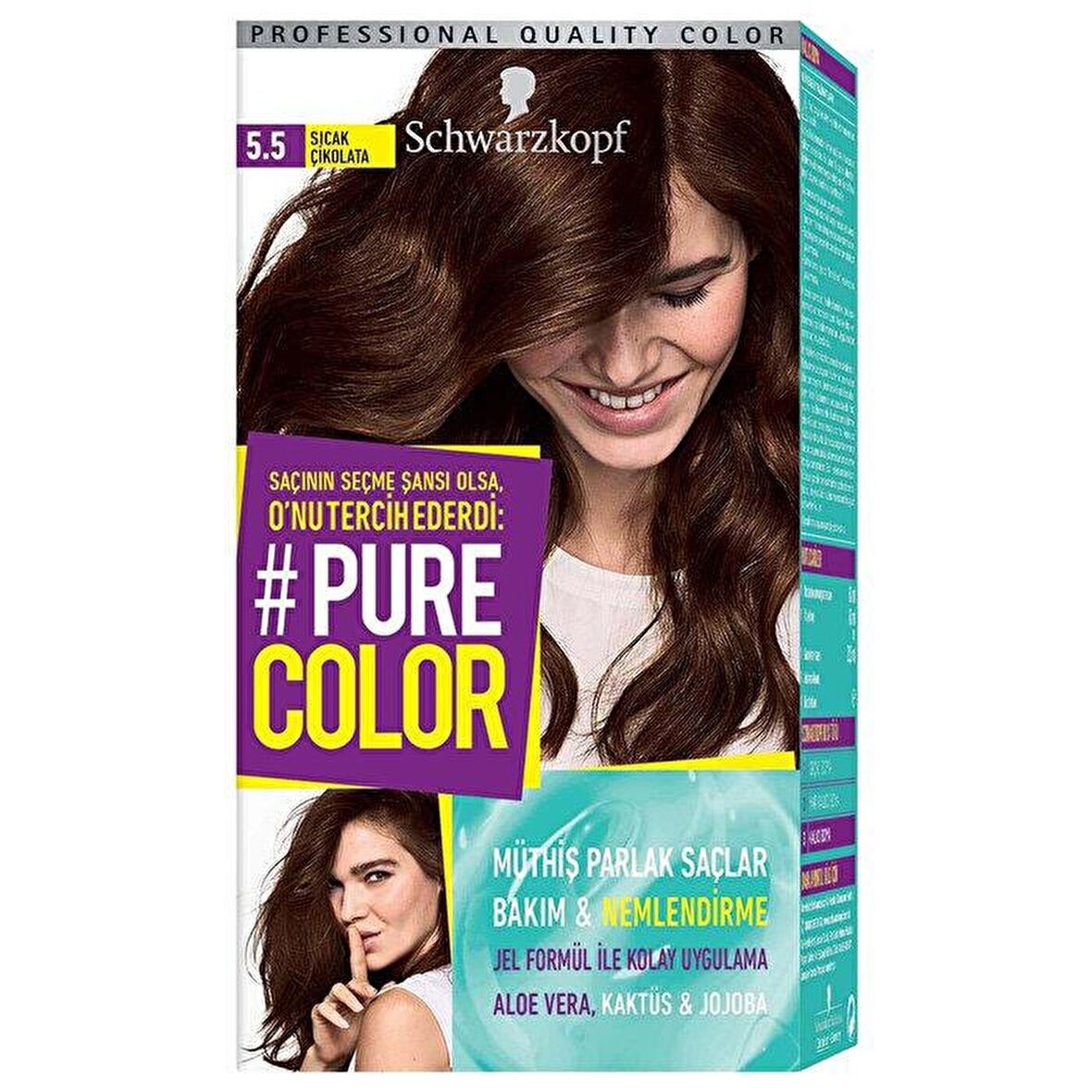 SCHWARZKOPF PURE COLOR BOYA 5.5 SICAK ÇİKOLATA